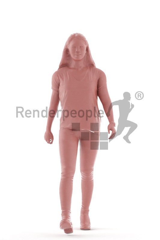 Animated 3D People model for visualization –