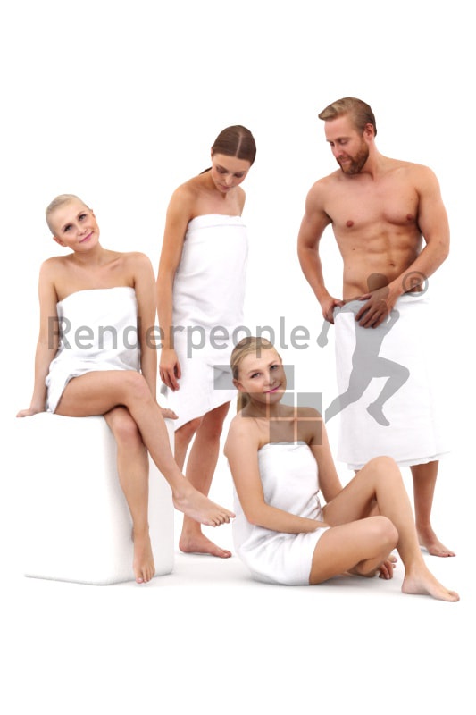 bundle of spa 3d people