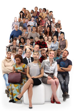 Posed 3D People model by Renderpeople – bundle, sitting people