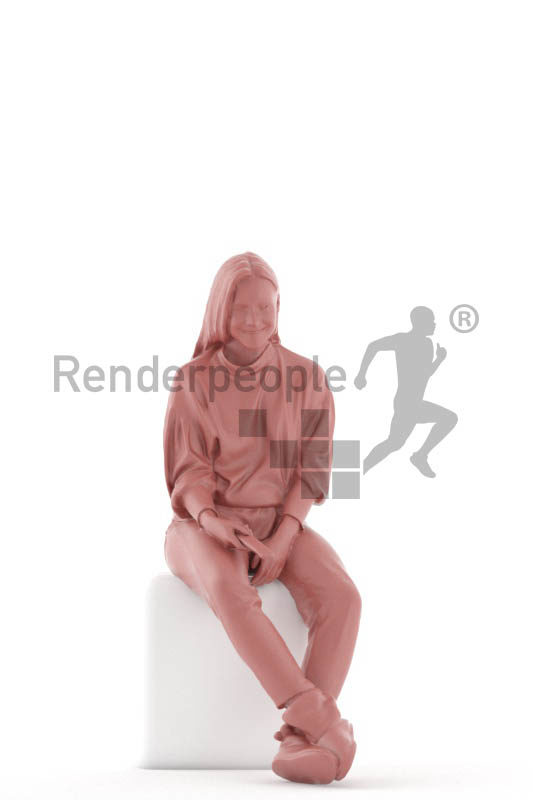 Photorealistic 3D People model by Renderpeople – ""